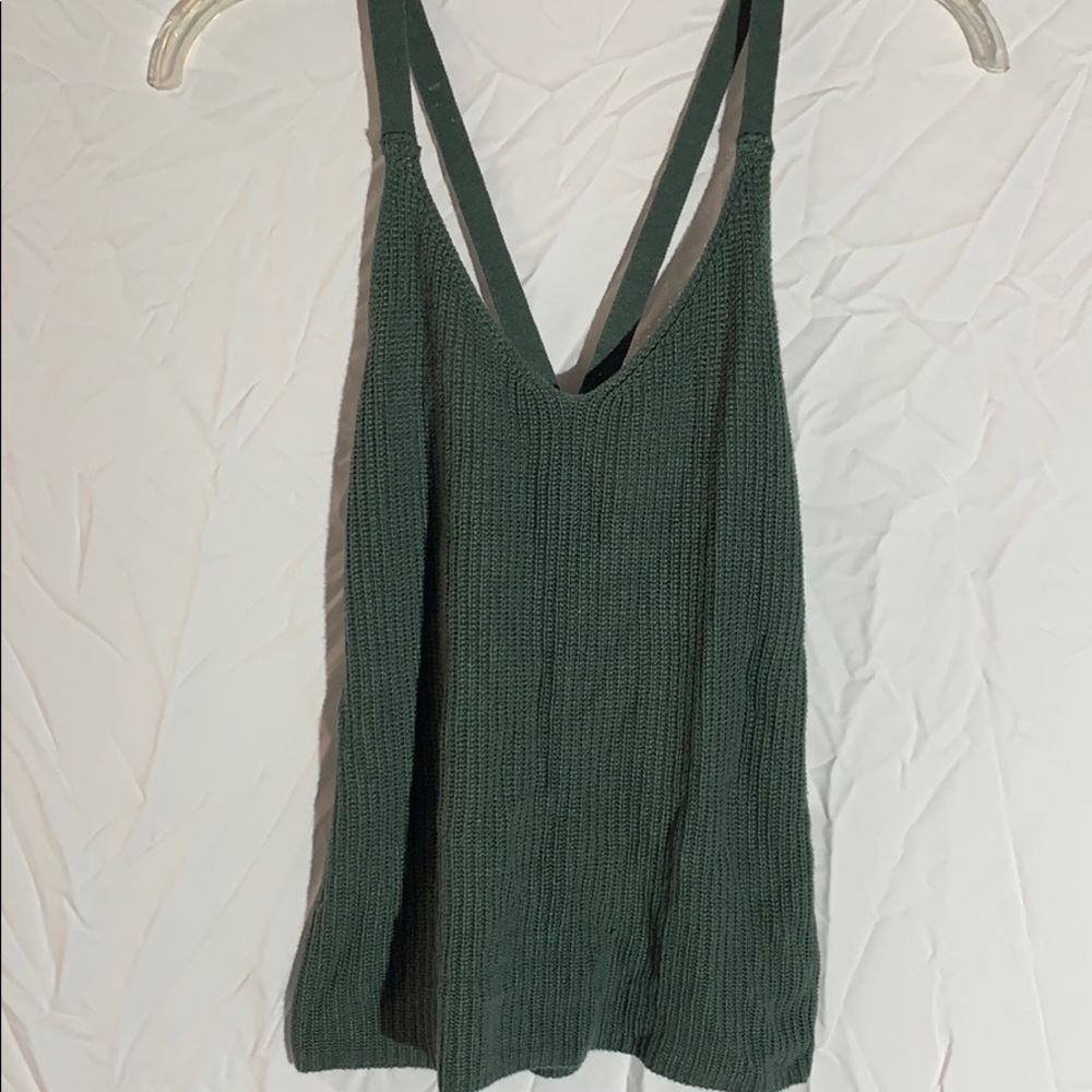 Sweater material tank top